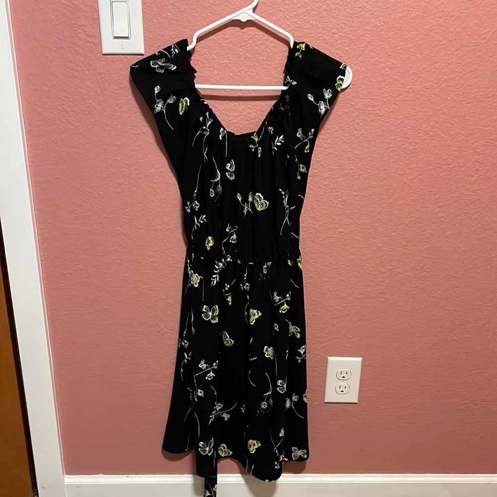 Lauren Conrad Belted Floral Butterfly Dress